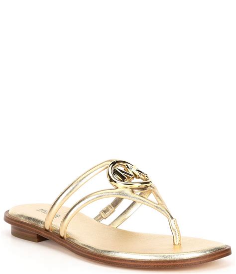 michael kors flat sandals dillards|Michael Kors closed toe sandals.